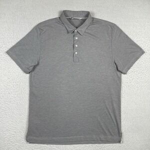 Travis Mathew‎ Polo Shirt Mens XL Gray Golf Preppy Casual Workwear Travel Office